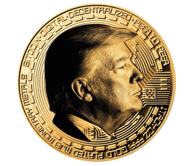 TRUMP FIRST EDITION GOLD BITCOIN COIN thumbnail 2