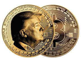 TRUMP FIRST EDITION GOLD BITCOIN COIN thumbnail 1